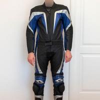 Tuta da moto in pelle divisibile