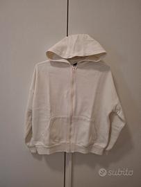 Felpa in cotone garzato x ragazza 12 anni