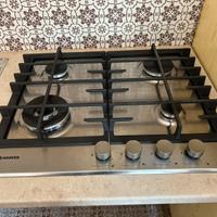 Piano cottura gas Hoover acciaio inox HHG6BF4MX