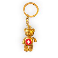 Portachiavi Orsetto Svizzera Souvenir Metallo
