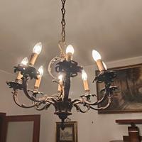 Lampadario bronzo 