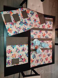 Set 4 tovagliette da colazione + runner da tavolo 