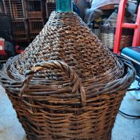 Damigiana con cesta originale
