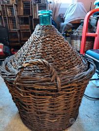 Damigiana con cesta originale
