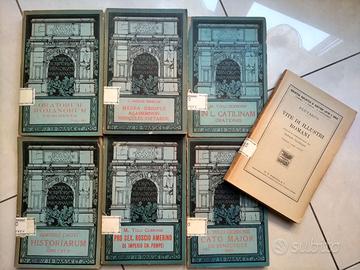 Lotto 7 libri antichi Paravia Classici latini