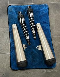 Scarico e ammortizzatori moto