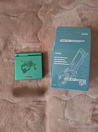 Gameboy Advance SP Rayquaza con scatola 