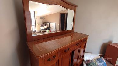 Comò con specchiera anni '30