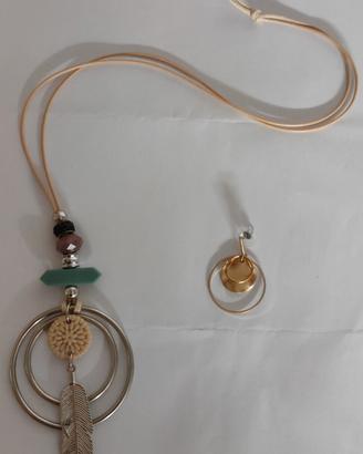 Collana stile indiani d'america + orecchino