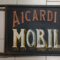 Insegna in metallo d'epoca
