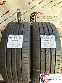 2 PNEUMATICI 215/50 R18 HANKOOK ESTIVE 75%