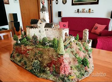 Espositore/diorama presepe e plastico ferroviario 