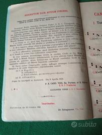 spartito canti gregoriani 1922