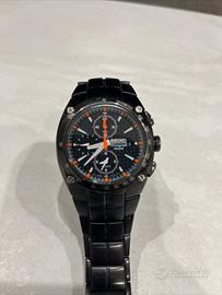 Seiko sportura acciao nero temprato al titanio ner