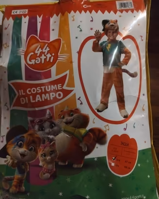 Costume carnevale Lampo dei 44 gatti