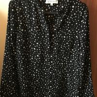 Camicia nera con stelline XS