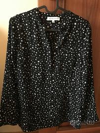 Camicia nera con stelline XS