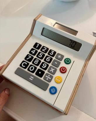 registrazione di cassa calcolatrice 