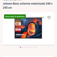 telo videoproiettore motorizzato 240 x 240