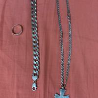 Lotto argento fede, croce