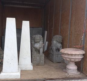 sculture pietra e marmo vecchie