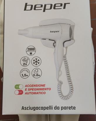 asciugacapelli da parete 