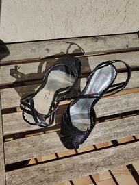 Scarpe con tacco nero etnico M. Galanti – Tg. 39