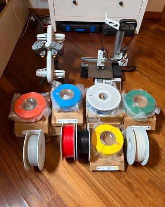Bambu Lab A1 Mini + AMS Lite + filamenti e accesso