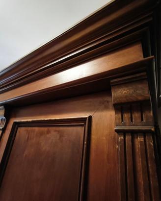 armadio in legno stile fine '800/primi '900