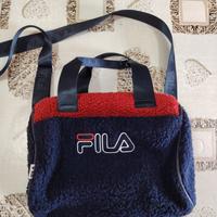 Borsa marca FILA bauletto blu e rosso