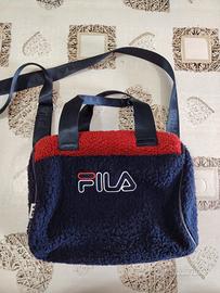Borsa marca FILA bauletto blu e rosso