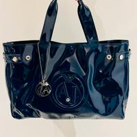Shopper Vernice blu Armani Jeans