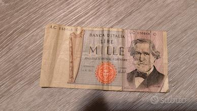 Banconota 1000 lire Verdi