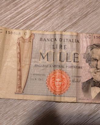 Banconota 1000 lire Verdi