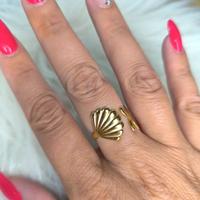 Anello in acciaio inossidabile dorato