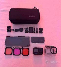 GoPro Hero Black 10 + Custodia Subacquea e Filtri
