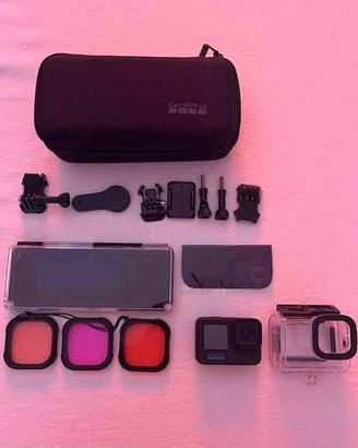 GoPro Hero Black 10 + Custodia Subacquea e Filtri