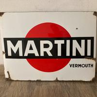 Insegna smaltata Martini grande 77x56