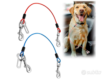 2 pezzi cintura di sicurezza auto per cani , corda
