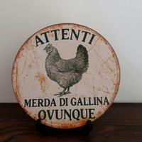 Insegna particolare in metallo 