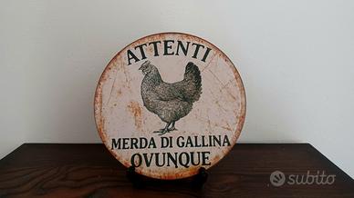 Insegna particolare in metallo 