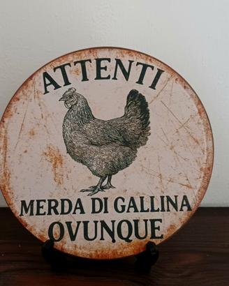 Insegna particolare in metallo 