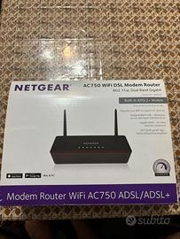 Modem Router Wi-Fi Netgear AC750 ADSL/ADSL2+