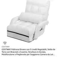 comoda poltrona “nuvola” elegante e salvaspazio