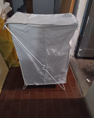 sacco porta biancheria con 2 scomparti 