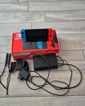 Console Nintendo Switch Blu/Rosso Neon + SD 256 GB