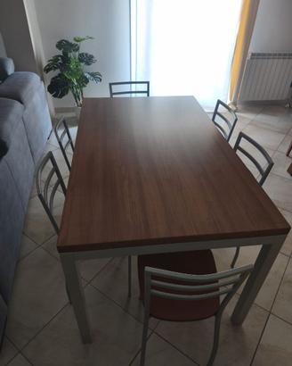 Tavolo LUBE  + 6 Sedie Coordinate – Qualità