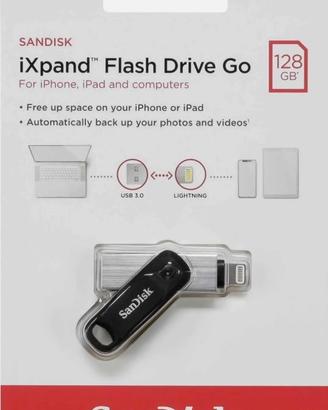 SanDisk iXpand Go 128 GB USB 3.0 + Lightning
