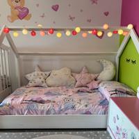 Letto a capanna Velinda 80x160 con Materasso