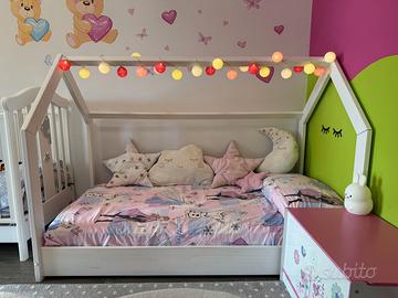 Letto a capanna Velinda 80x160 con Materasso